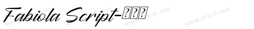 Fabiola Script字体转换